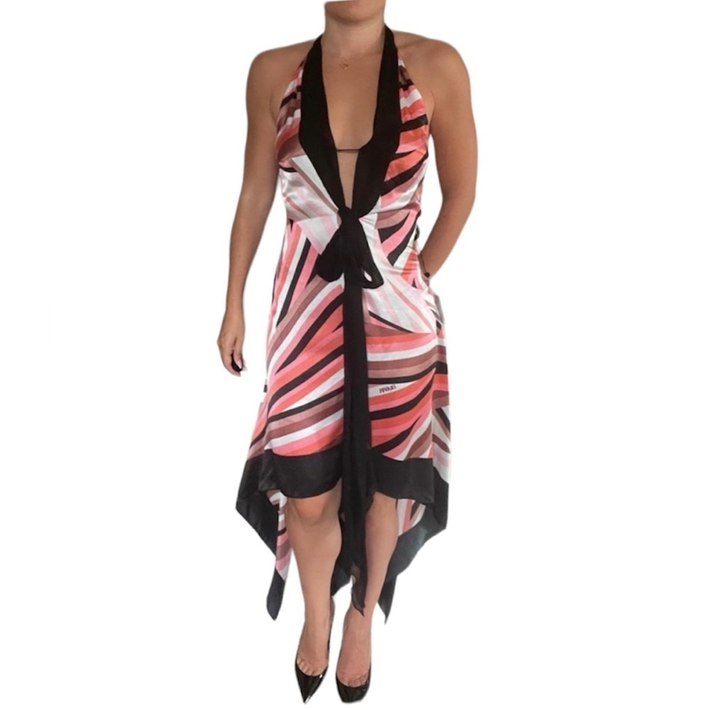 Jovani Silk Striped Dress